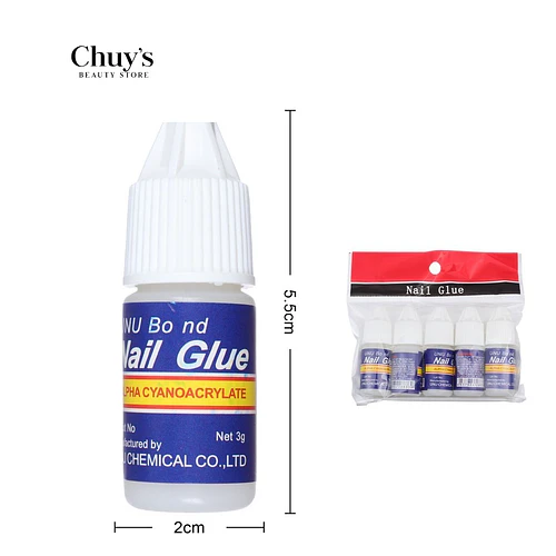 Pegamento de Uñas 3g 5pcs - Chuys Beautys | Chuy's Beautys