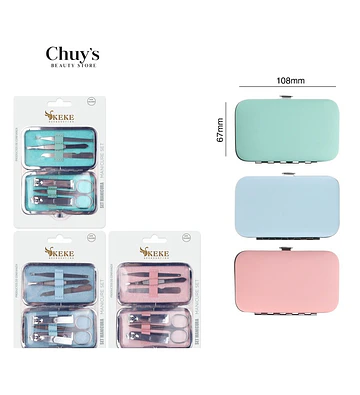 Set de Manicure 6 Piezas Acero Inoxidable - Chuys Beautys | Chuy's Beautys Store