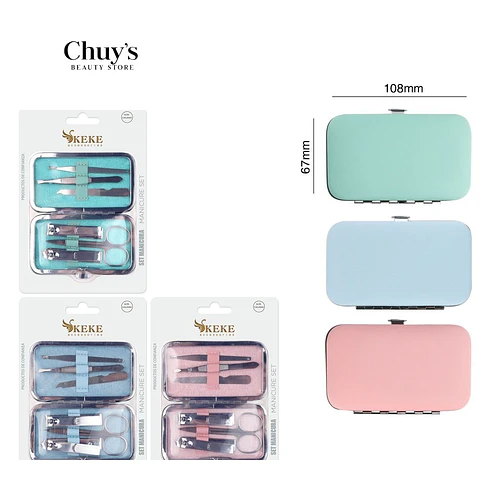 Set de Manicure 6 Piezas Acero Inoxidable - Chuys Beautys | Chuy's Beautys