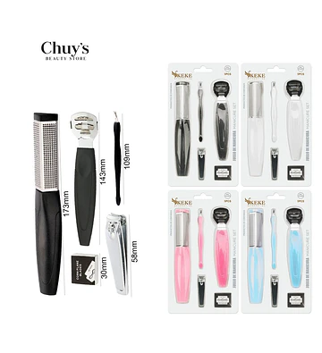Set Pedicura Acero Inoxidable 5Pcs - Chuys Beautys | Chuy's Beautys Store