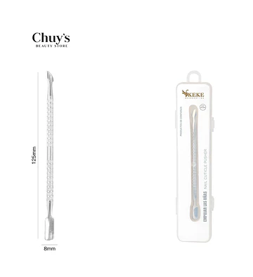 Repujador de cuticulas acero inoxidable 125*8mm - Chuys Beautys | Chuy's Beautys Store