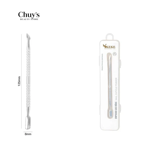 Repujador de cuticulas acero inoxidable 125*8mm - Chuys Beautys | Chuy's Beautys