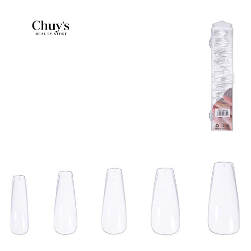 Unas postizas coffin transparentes 120pcs - Chuys Beautys | Chuy's Beautys
