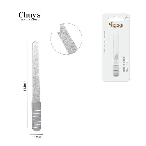 Lima de acero inoxidable 100*11*2,5 mm - Chuys Beautys | Chuy's Beautys