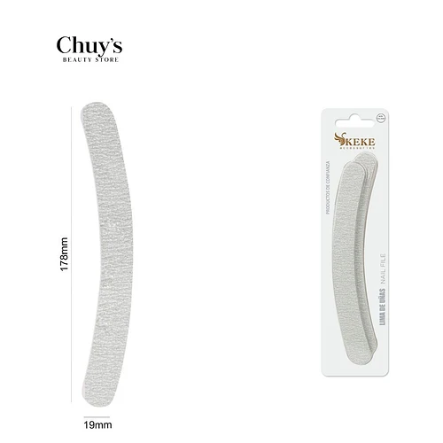 Lima de Uñas Curva 178mm - Chuys Beautys | Chuy's Beautys