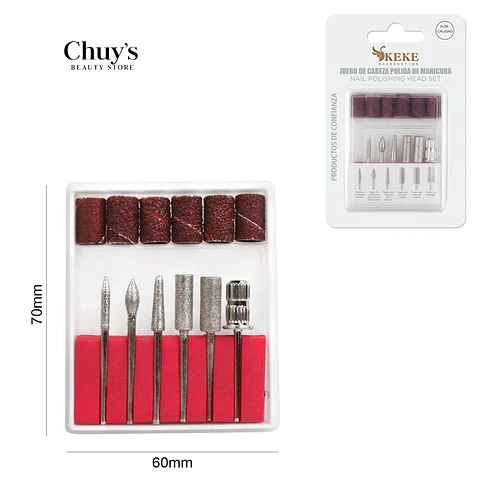 Juego de Brocas para Manicura - Chuys Beautys | Chuy's Beautys
