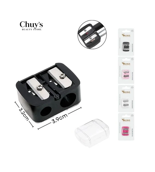 Sacapuntas doble para cosméticos