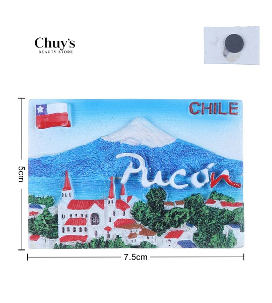 Imán de Pucón 5x7.5 cm