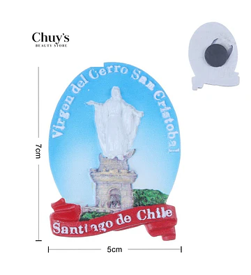 Imán Virgen del Cerro San Cristóbal - Chuys Beautys | Chuy's Beautys Store