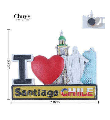 Imán I Love Santiago Chile - Chuys Beautys | Chuy's Beautys Store
