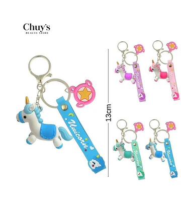 Llavero de Goma Unicornio - Chuys Beautys | Chuy's Beautys Store