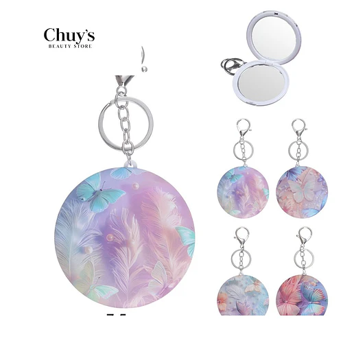 Espejo de cartera 7,5*7,5*1cm - Chuys Beautys | Chuy's Beautys