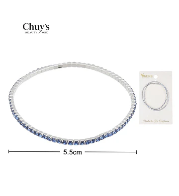 Pulsera Azul con Brillos - Chuys Beautys | Chuy's Beautys Store