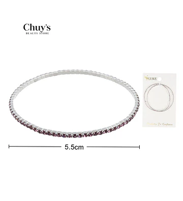 Pulsera Púrpura con Brillos - Chuys Beautys | Chuy's Beautys Store
