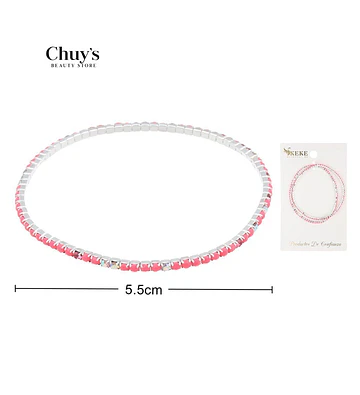 Pulsera Rosada con Brillos - Chuys Beautys | Chuy's Beautys Store