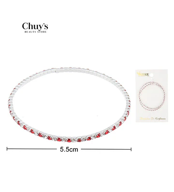 Pulsera Roja con Brillos - Chuys Beautys | Chuy's Beautys Store