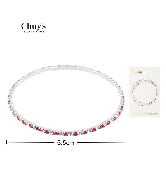 Pulsera Roja con Brillos