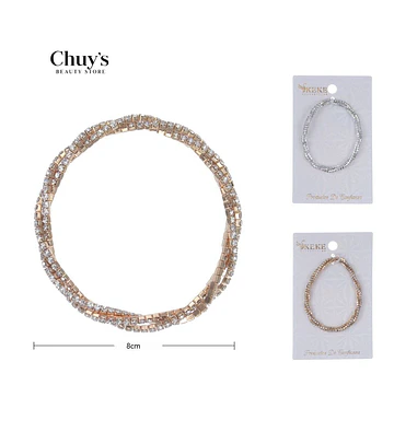 Pulsera de Piedrería Marrón - Chuys Beautys | Chuy's Beautys Store