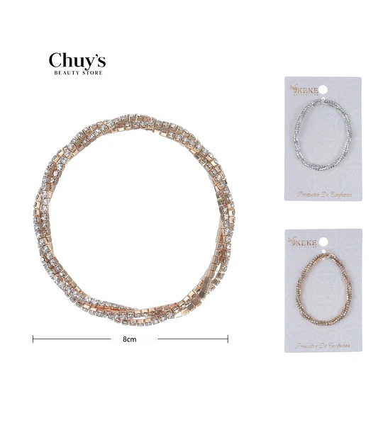 Pulsera de Piedrería Marrón