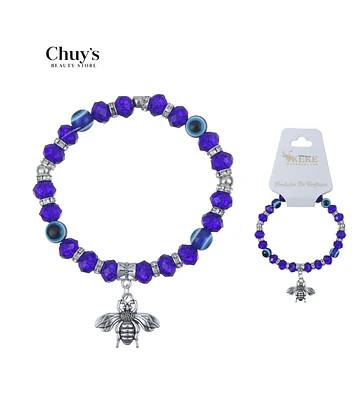 Pulsera Ojo Turco con Abeja - Chuys Beautys | Chuy's Beautys Store