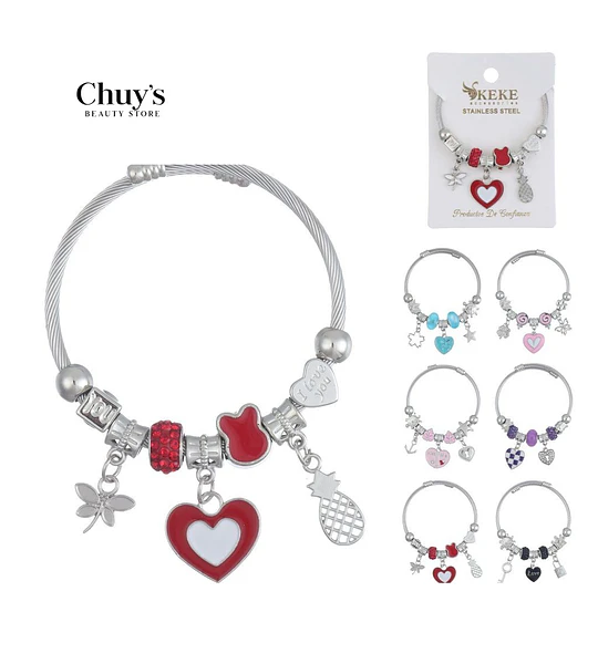 Brazalete de acero inoxidable 18 cm
