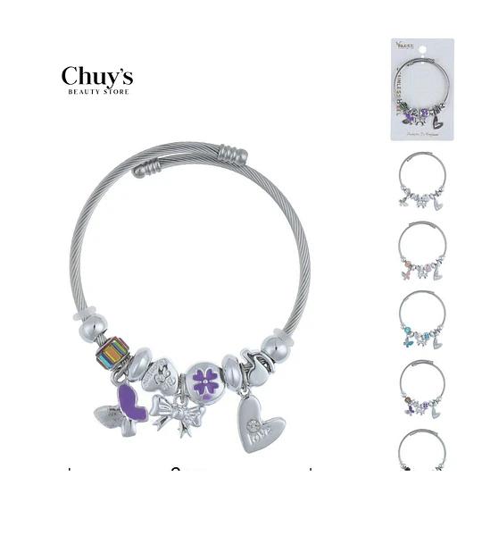 Pulsera de acero inoxidable 18+5cm