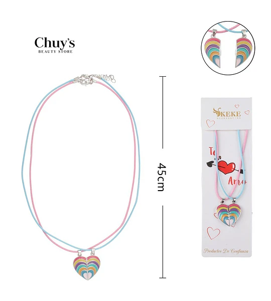 Collar Para Amigas 2Pcs