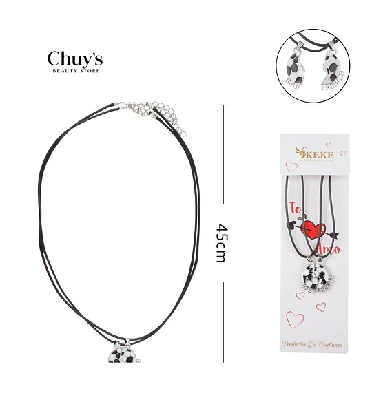 Collar para amigas 2pcs