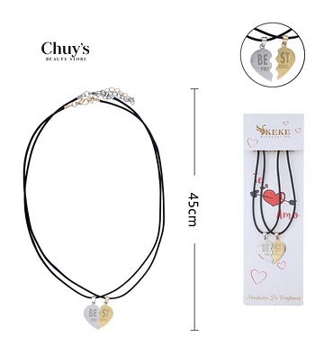 Collar Parejas Acero Inoxidable y Cordon - Chuys Beautys | Chuy's Beautys Store