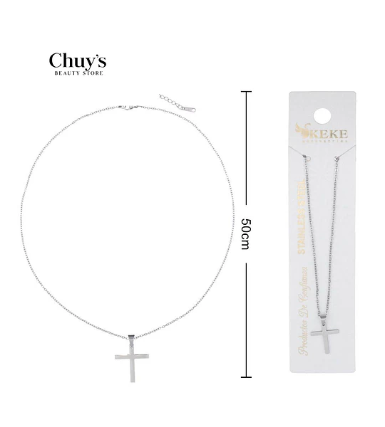Collar acero inoxidable 45+5cm