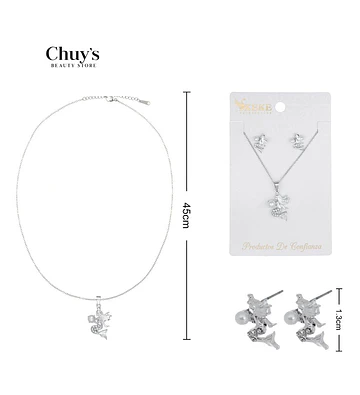 Collar con Pendientes Aleación Acero Inoxidable - Chuys Beautys | Chuy's Beautys Store