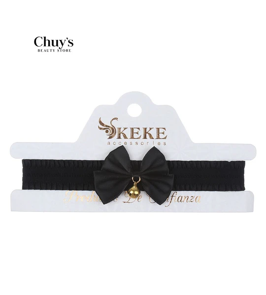 Choker de Lazo Negro Elegante