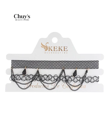 Choker Elegante con Cadenas - Chuys Beautys | Chuy's Beautys Store