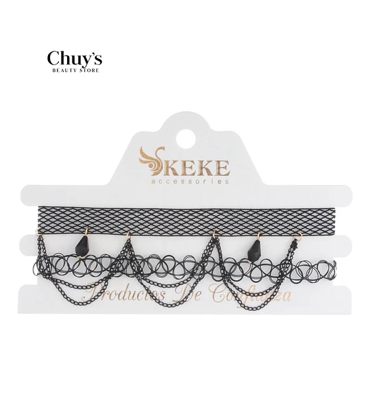 Choker Elegante con Cadenas