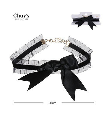 Choker de Raso con Volantes - Chuys Beautys | Chuy's Beautys Store
