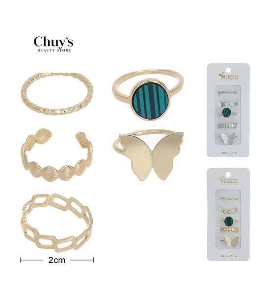 Set de Anillos Elegantes
