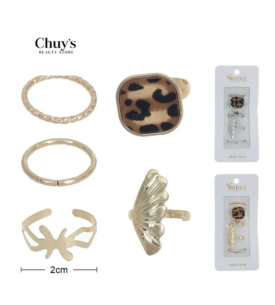 Set de Anillos Elegantes