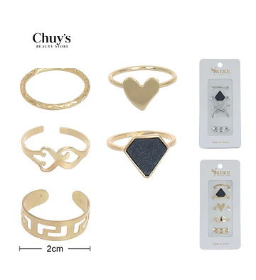 Set de Anillos Elegantes - Chuys Beautys | Chuy's Beautys Store