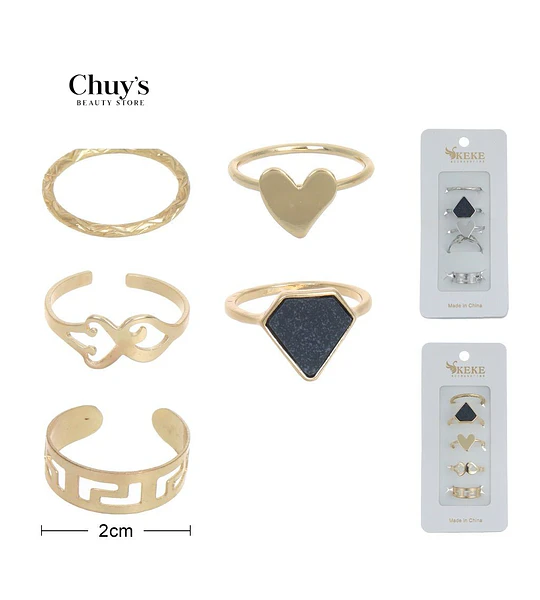 Set de Anillos Elegantes