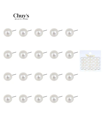 Pendientes Perla 12 Pcs - Chuys Beautys | Chuy's Beautys Store