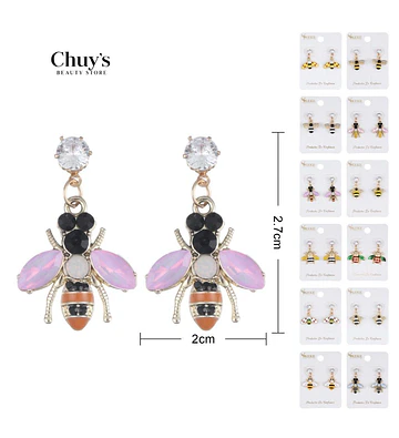 Pendientes de Aleacion 3cm - Chuys Beautys | Chuy's Beautys Store
