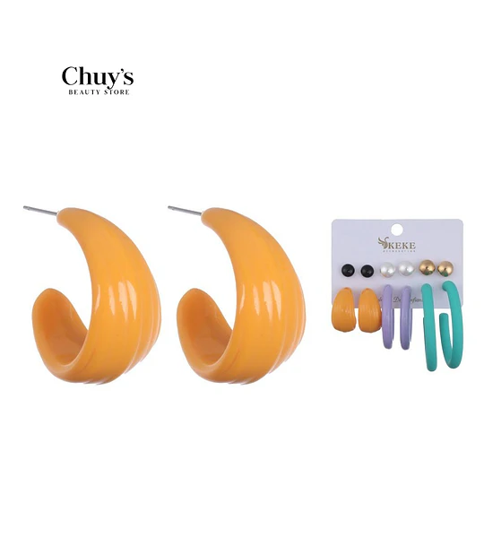 Pendientes Acrílicos Amarillos