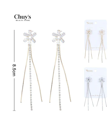 Zarcillos largos con brillos - Chuys Beautys | Chuy's Beautys Store