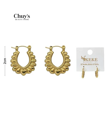 Pendientes acero inoxidable 2-3cm - Chuys Beautys | Chuy's Beautys Store