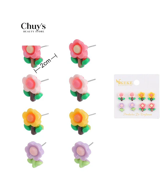 Pendientes para Niñas Flores