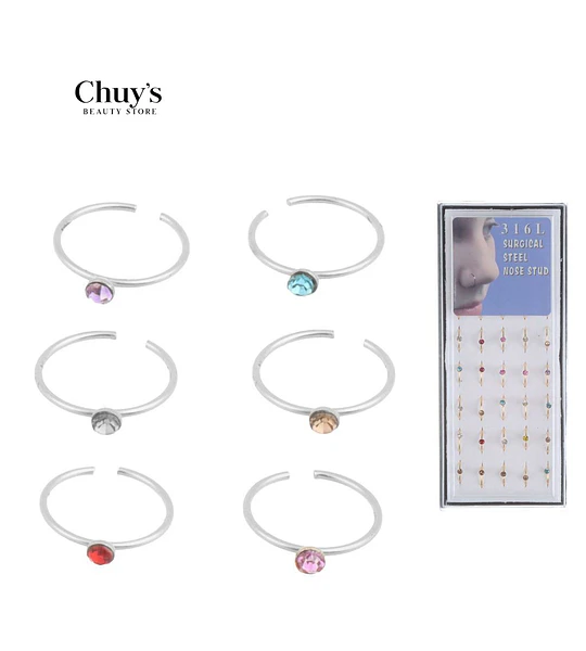 Piercing Acero Inoxidable 40 Pcs
