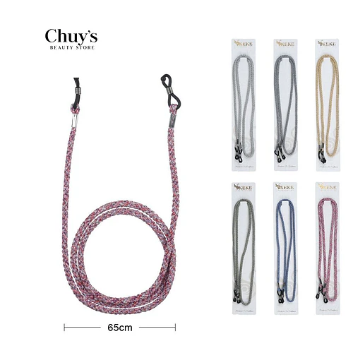 Cuerda para lentes trenzada 65 cm - Chuys Beautys | Chuy's Beautys