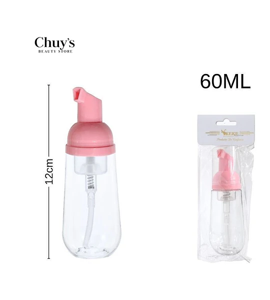 Dispensador de 60ml con tapa rosa
