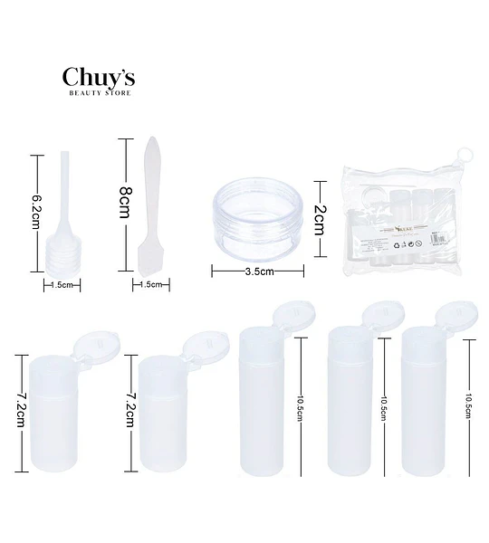 Set de envases dispensadores 8 piezas