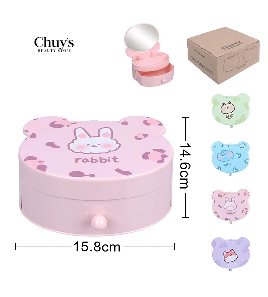 Mini organizador con espejo